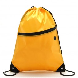 Drawstring Bag With Zipper Pocket