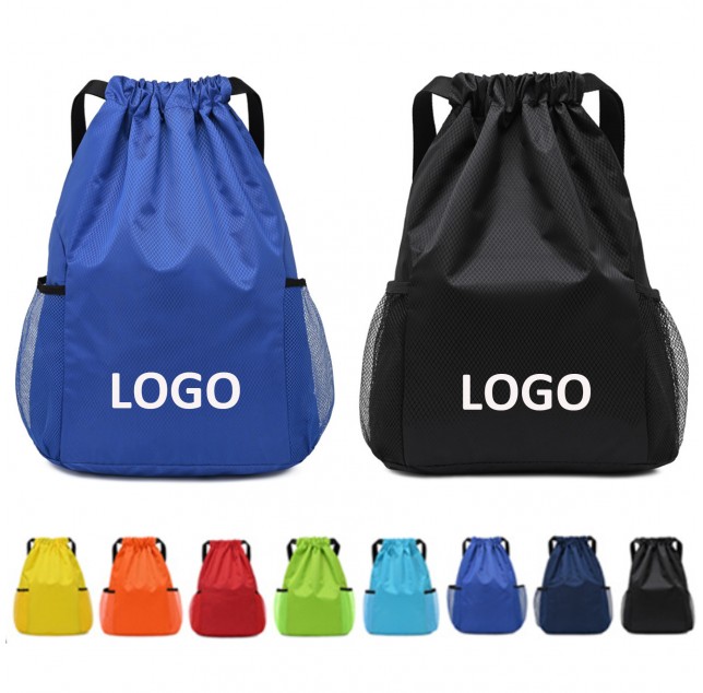 Drawstring Backpack Gym Bag With Pockets Drawstring Backpack Gym Bag With Pockets