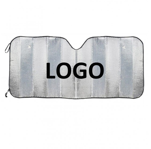 Silver Reflective Accordion Car Sunshade