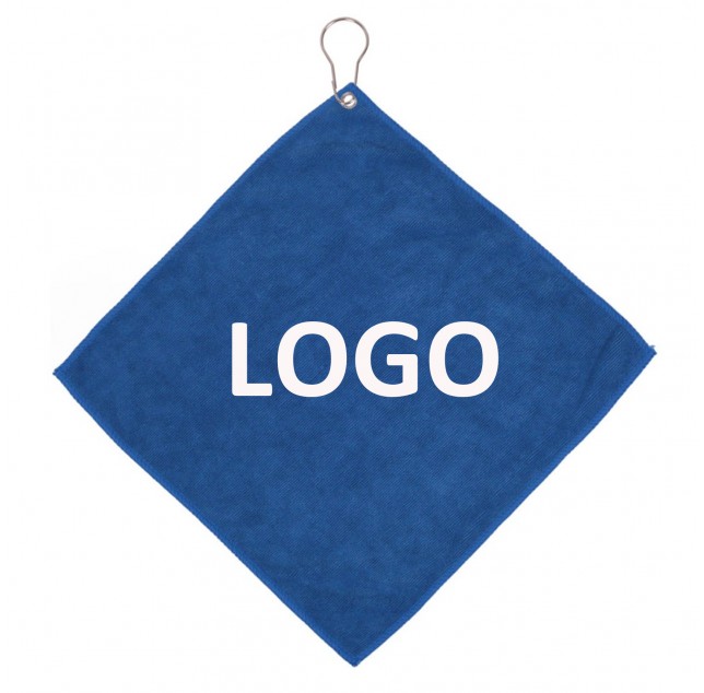 Microfiber Golf Towel With Metal Grommet Clip Microfiber Golf Towel With Metal Grommet Clip