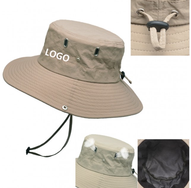 Fishing Wide Brim Sun Bucket Hat